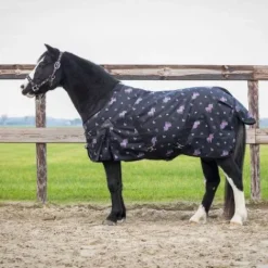 Clearance Couverture imperméable Lize 100g - - Noir violet Couvertures Cheval