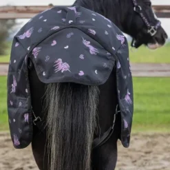 Clearance Couverture imperméable Lize 100g - - Noir violet Couvertures Cheval