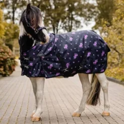 Clearance Couverture imperméable Lize 100g - - Noir violet Couvertures Cheval