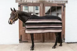 New Couverture séchante Heavy /beige rayée - Kentucky Chemises Cheval