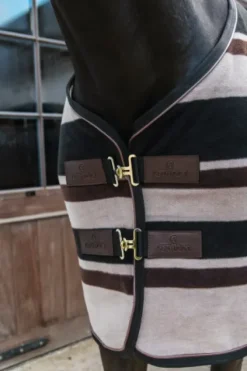 New Couverture séchante Heavy /beige rayée - Kentucky Chemises Cheval