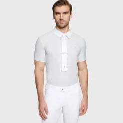 New Cravate de concours blanche FW25 - - Matériau léger Homme Le Cavalier En Concours|L'Homme En Concours