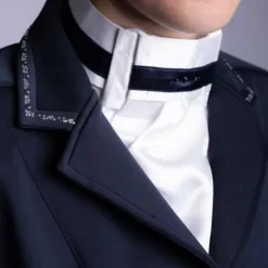 New Cravate Lavallière Diamond - - satin avec cristaux Femme Tenue De Concours Femme·Plastrons|Les Accessoires De Concours·Plastrons D'équitation