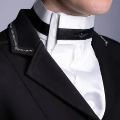 New Cravate Lavallière Diamond - - satin avec cristaux Femme Tenue De Concours Femme·Plastrons|Les Accessoires De Concours·Plastrons D'équitation