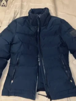 Clearance Doudoune Equiline bleu marine taille XS Femme Tenue D'Équitation Femme·Parka, Blouson, Doudoune