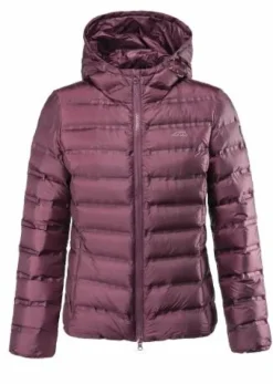 Hot Doudoune Bordeaux en duvet d'oie Femme Tenue D'Équitation Femme·Parka, Blouson, Doudoune