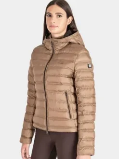 Outlet Doudoune Camel type bomber Femme Tenue D'Équitation Femme·Parka, Blouson, Doudoune