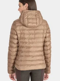 Outlet Doudoune Camel type bomber Femme Tenue D'Équitation Femme·Parka, Blouson, Doudoune