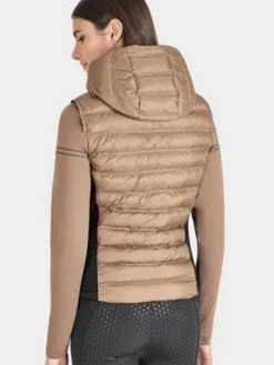 Best Doudoune sans manche Camel Femme Tenue D'Équitation Femme·Gilets Et Bodywarmer