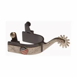 rons Western avec drapeau USA Éperons Western|Eperons