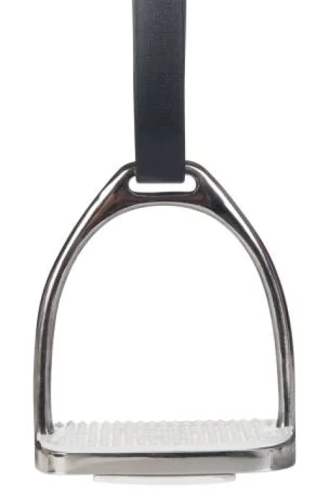 Best Etrier inox 12cm adulte - - inox avec plancher blanc Etriers Et Accessoires