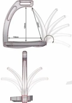 Clearance Etriers Air Safety système junior - - Aluminium léger Etriers Et Accessoires