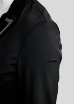 Clearance Frac long de dressage Gun Metal et Crystal - - Élégance et performance Femme Tenue De Concours Femme·Frac De Dressage|Tenue De Concours Homme·Frac De Dressage