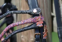 Outlet Frontal disco à pression - - cuir tanné végétal Bridons Et Brides·Frontal