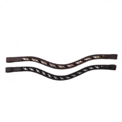 Sale Frontal Raffinée en cuir avec strass - Bridons Et Brides·Frontal