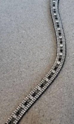 Clearance Frontal strass - , gris et blanc Bridons Et Brides·Frontal