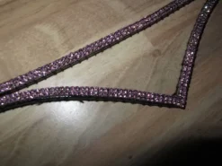 Clearance Frontal strass rose triangle Bridons Et Brides·Frontal