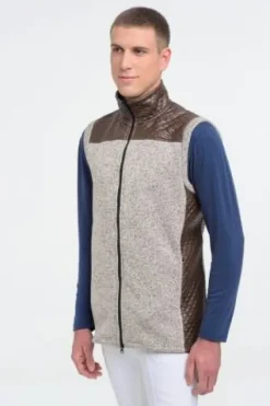 Outlet Gilet de équitation avec inserts imperméables - Homme Tenue D'Équitation Homme·Gilets Et Bodywarmer