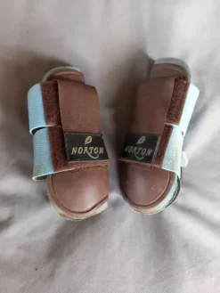 Best Guettre norton (bleu ciel et marron ) taille shetland Guêtres