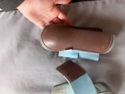 Best Guettre norton (bleu ciel et marron ) taille shetland Guêtres