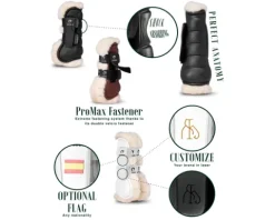 Outlet Guêtres antérieurs Deluxe mouton synthétique Guêtres