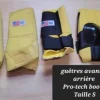 Sale Guêtres avant et arrières jaune Proteck boots USA Guêtres De Cross|Guêtres
