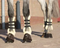 Outlet Guêtres ouvertes Ontario - - Doublure imitation fourrure Guêtres De Dressage|Guêtres