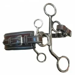 Discount Hackamore cuir petites branches nez rectangle - Jump'in - Inox Mors Et Embouchures