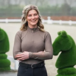 Sale Haut d'entrainement manches longues Luxury -   Femme Tenue D'Équitation Femme·Polos Et Chemises