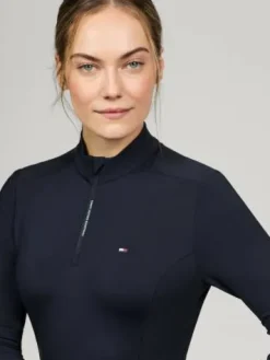 Hot Haut d'entraînement 1/4 Milo - - Séchage rapide Femme Tenue D'Équitation Femme·Polos Et Chemises