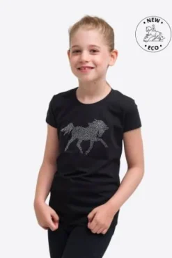 New Haut d'équitation CRYSTAL FOAL - - Manches courtes Enfant Tenue D'Équitation Enfant·T-Shirts équitation Enfant|Tenue D'Équitation Enfant·Polos Et Chemises