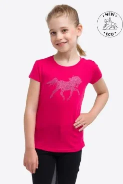 New Haut d'équitation CRYSTAL FOAL - - Manches courtes Enfant Tenue D'Équitation Enfant·T-Shirts équitation Enfant|Tenue D'Équitation Enfant·Polos Et Chemises