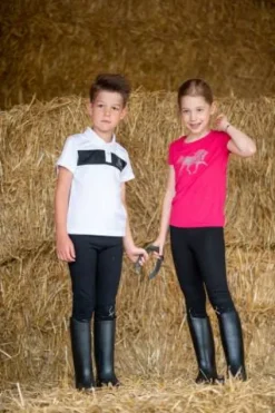 New Haut d'équitation CRYSTAL FOAL - - Manches courtes Enfant Tenue D'Équitation Enfant·T-Shirts équitation Enfant|Tenue D'Équitation Enfant·Polos Et Chemises