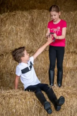 New Haut d'équitation CRYSTAL FOAL - - Manches courtes Enfant Tenue D'Équitation Enfant·T-Shirts équitation Enfant|Tenue D'Équitation Enfant·Polos Et Chemises