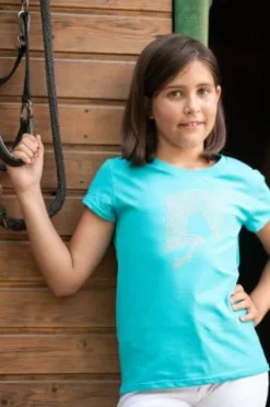 Clearance Haut d'équitation Jumping Star Kids - - Manches courtes Enfant Tenue D'Équitation Enfant·T-Shirts équitation Enfant|Tenue D'Équitation Enfant·Polos Et Chemises