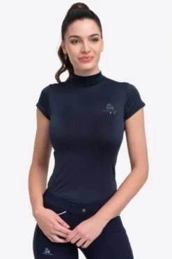 Outlet Haut d'équitation SERENE - - Manches courtes Femme Tenue D'Équitation Femme·T-Shirts équitation Femme|Tenue D'Équitation Femme·Polos Et Chemises