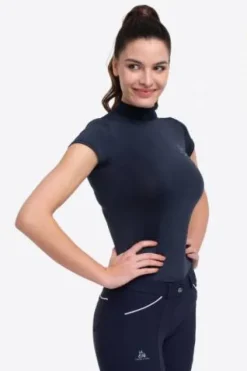 Outlet Haut d'équitation SERENE - - Manches courtes Femme Tenue D'Équitation Femme·T-Shirts équitation Femme|Tenue D'Équitation Femme·Polos Et Chemises