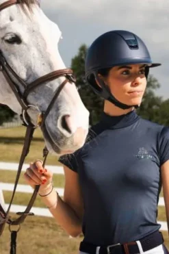 Outlet Haut d'équitation SERENE - - Manches courtes Femme Tenue D'Équitation Femme·T-Shirts équitation Femme|Tenue D'Équitation Femme·Polos Et Chemises