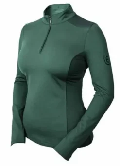 Hot Haut Vision Top Sycamore Green - Femme Tenue D'Équitation Femme·T-Shirts équitation Femme|Tenue D'Équitation Femme·Polos Et Chemises