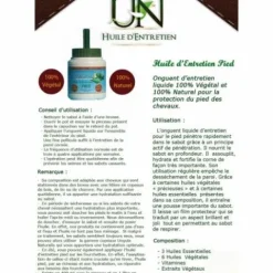 Sale Huile entretien pied avec pinceau Ungula 400ml Produits De Soin Sabots
