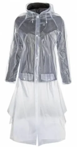 New Impermeable transparent avec fente Vêtements De Pluie
