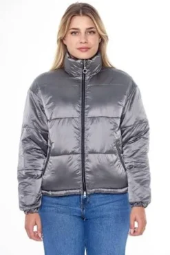 New Janari Veste Puffer - Navy/Silver Femme Tenue D'Équitation Femme·Parka, Blouson, Doudoune