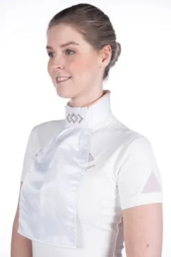 Lavallière satinée abby rosegold - - strass Femme Tenue De Concours Femme·Plastrons|Les Accessoires De Concours·Plastrons D'équitation
