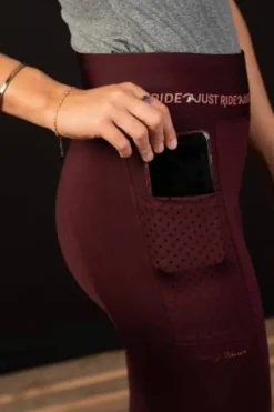 Clearance Legging Equitights Just Ride Rosegold Full Grip - Harry's Horse Femme Tenue D'Équitation Femme·Leggings D'équitation