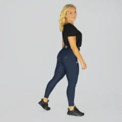 Hot Legging Marine Argent - Femme Tenue D'Équitation Femme·Leggings D'équitation