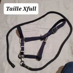 Licol bleu marine taille Xfull avec longe Licols Et Longes