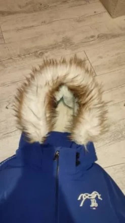 Hot Manteau Pénélope bleu - XS Enfant Tenue D'Équitation Enfant·Parka, Blouson, Doudoune Enfant