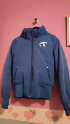 Hot Manteau Pénélope bleu - XS Enfant Tenue D'Équitation Enfant·Parka, Blouson, Doudoune Enfant