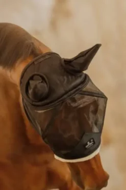 Hot Masque anti-mouche Skin Friendly avec oreilles - Kentucky - Confort optimal Masques Anti-Mouches