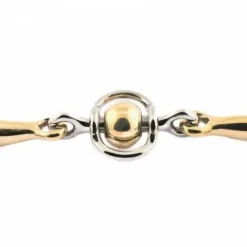 Hot Mors à olives double brisure inox et boule en german silver - Mors Et Embouchures